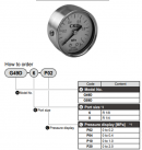 Đồng hồ đo áp suất CKD G49D