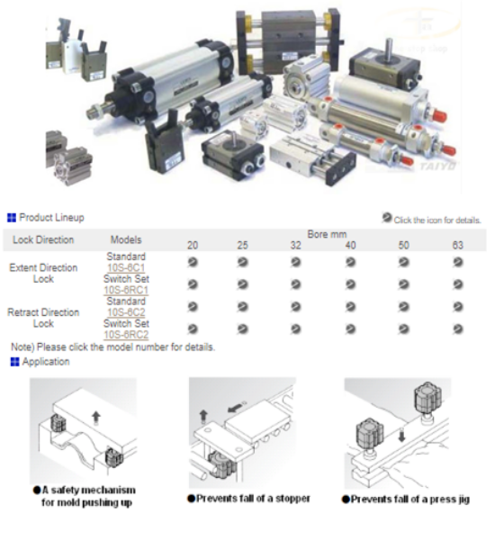 Xi lanh khí taiyo dòng 10S-6C 