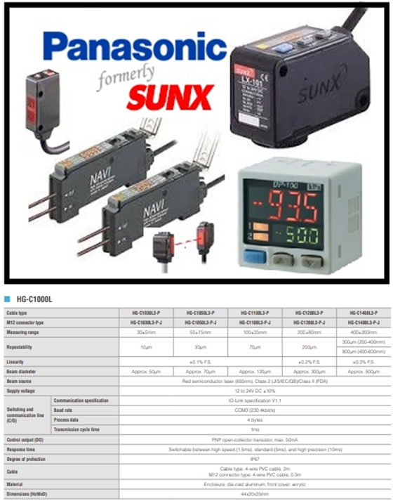 Cảm biến SUNX HG-C1000L