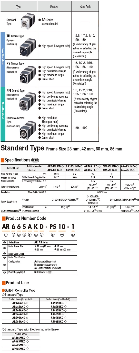 OrientalMotor Stepper Motor DC