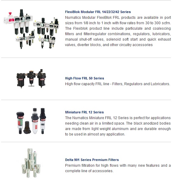 Bộ lọc khí Numatics