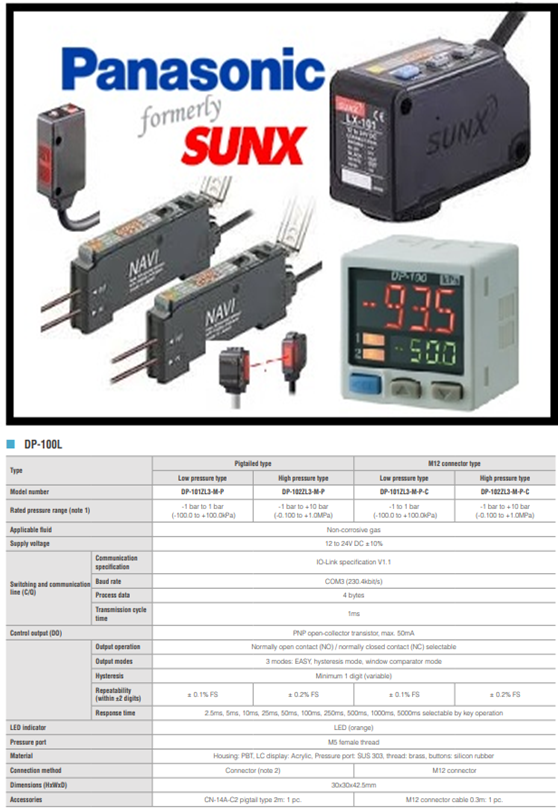 Cảm biến SUNX DP-100L