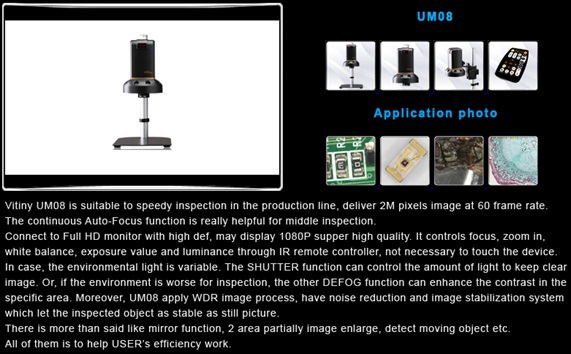 Kính hiển vi VITINY UM08 DIGI Microscope