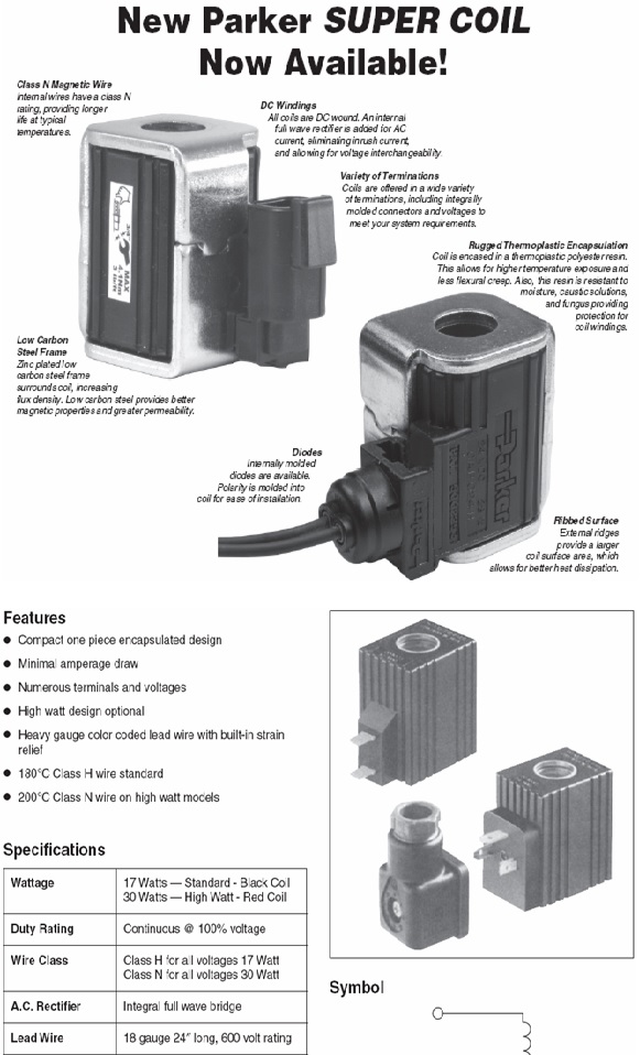 cuộn coil van điện từ parker