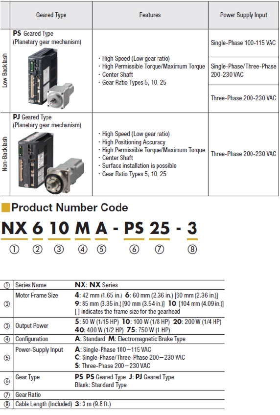 OrientalMotor Servo Motors