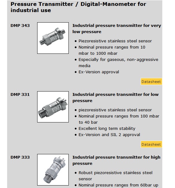 Cảm biến áp Suất Promesstec