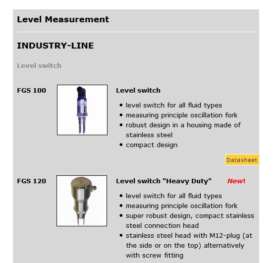 Cảm biến đo mức Promesstec