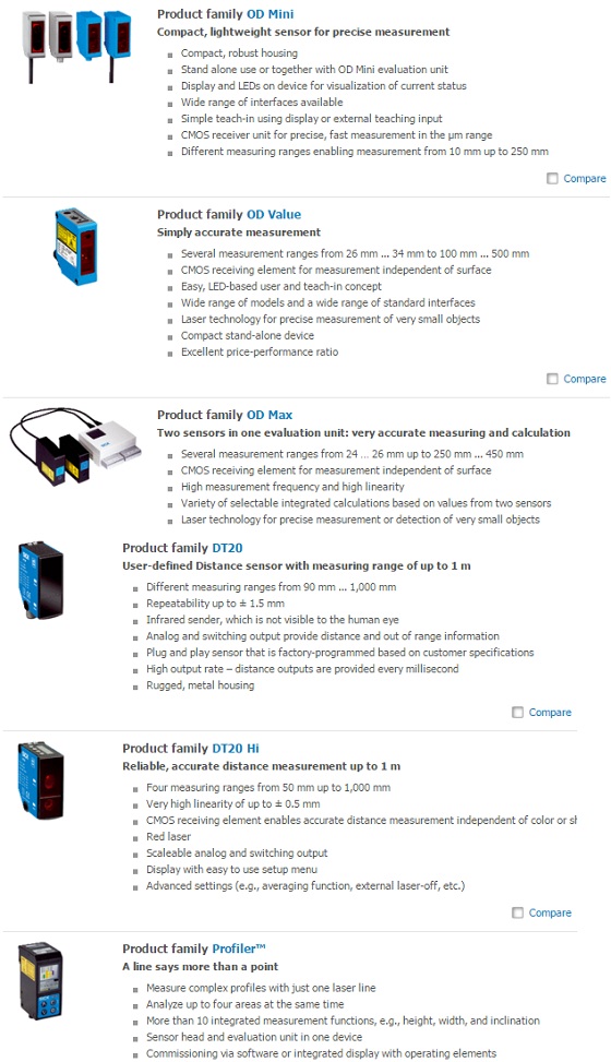 Cảm biến khoảng cách Sick