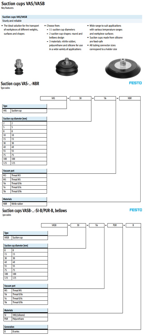 giắc hút chân không festo
