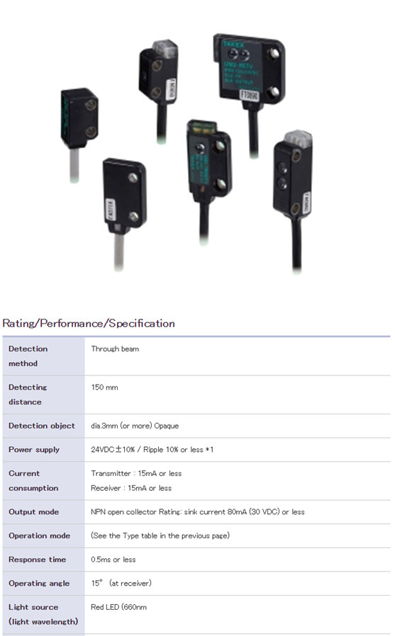 Cảm biến TAKEX UM2